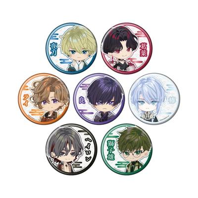 Mugenro and Nemurenucho 01 Mini Character Ver. [Official Illustration] Can Badge 7-Piece Box