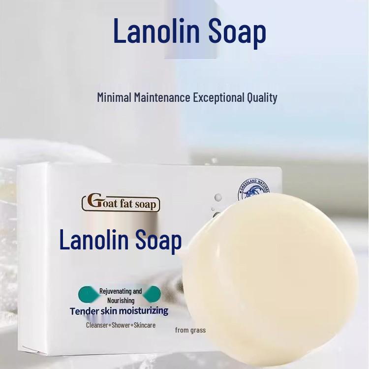 Sapone Fatto a Mano alla Lanolina per Adulti, Anziani, Donne Incinte e Bambini - Delicato Detergente Viso e Mani per una Pelle Morbida e Rinfrescata