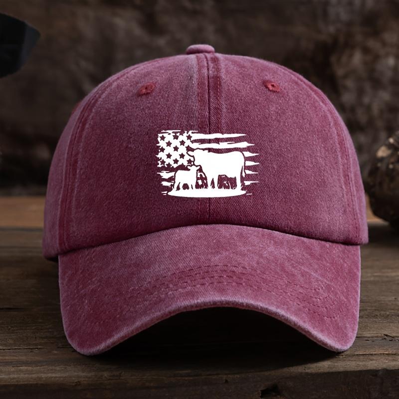 

Funny Animal Cow Print Baseball Cap Unisex Outdoor Hat Fashion Versatile Peaked Cap Trend червоний