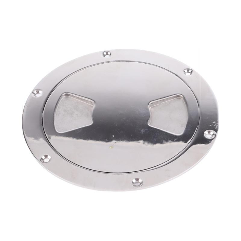 Universal 316 Stainless Steel Round Deck Plate Easy Installation Removable Design For Yachts Vessel Marine Applications