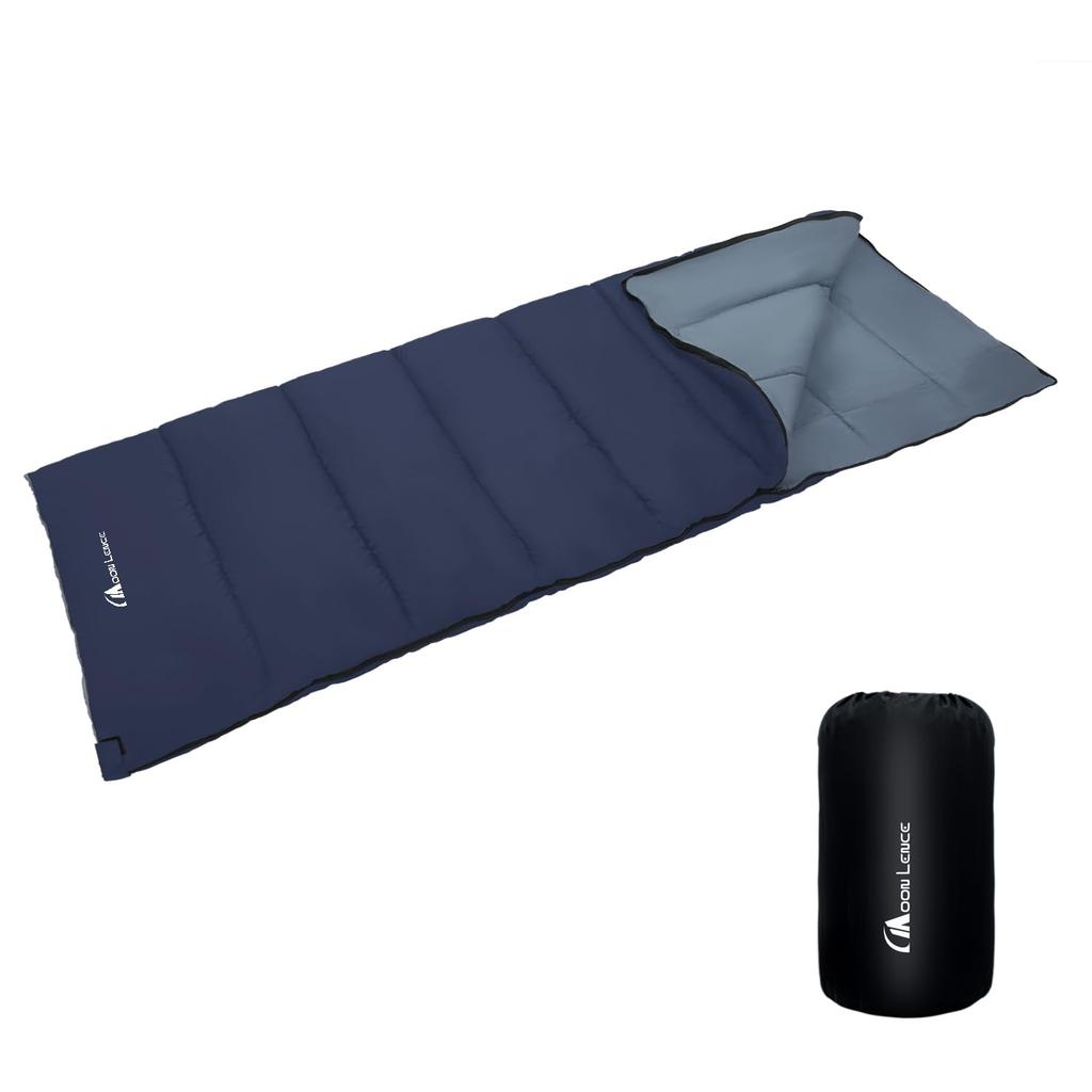 MOON LENCE Sleeping Bag Envelope Shape Sleeper Comfortable Temperature Lightweight Thermal Waterproof Sleeping Bag Compact Outdoor Camping Mountain