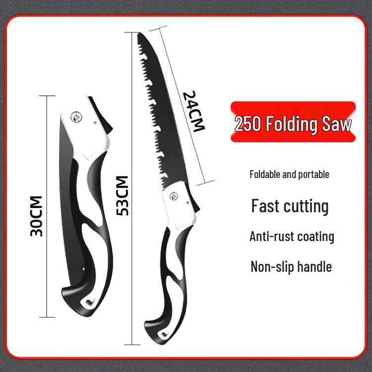 Deutsche Klappsäge aus Manganstahl für schnelles Holzarbeiten und Baumsägen