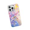 iphone16ProMax Mobile Phone Case Is Suitable for Apple 15 Ring Bracket Electroplated Laser Flower Protective Cover