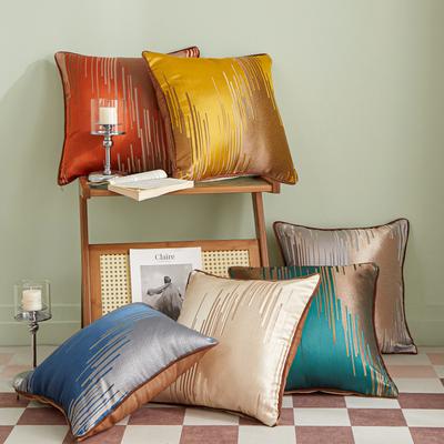 Jacquard Hochpräzises Rückenkissen Leichter Luxus Kissen Bett Nachttischkissen