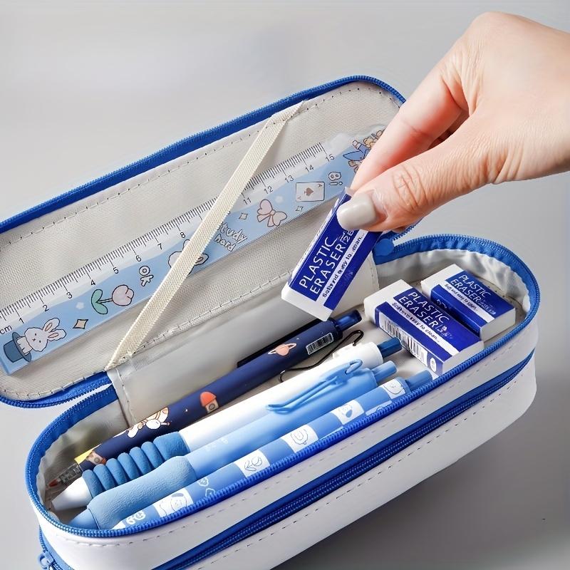 5pcs 2B White Erasers - Provide Students with Clean Drawing Erasers and High-quality Learning Supplies