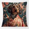 Victorian Princess Cat Labrador Dog Lord Greyhound Pet Portrait Print Cushion Cover Pillow Case