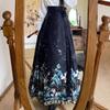 Women's  Chinese-Style Horse Face Skirt - Hanfu Pleated One-Piece Long Skirt