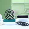 Creative Nordic Style Mosquito Coil Holder With Tray, Iron Spiral Mosquito Repellent Incense Rack Plate For Home Summer Decor