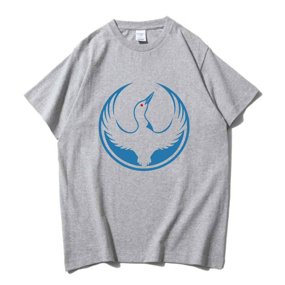 Rebel Loon Graphic Merch 100%Cotton Short Sleeve Loose Male T-shirt O-neck Summer Unisex Streetwear Printing Merch Men Women Clothes