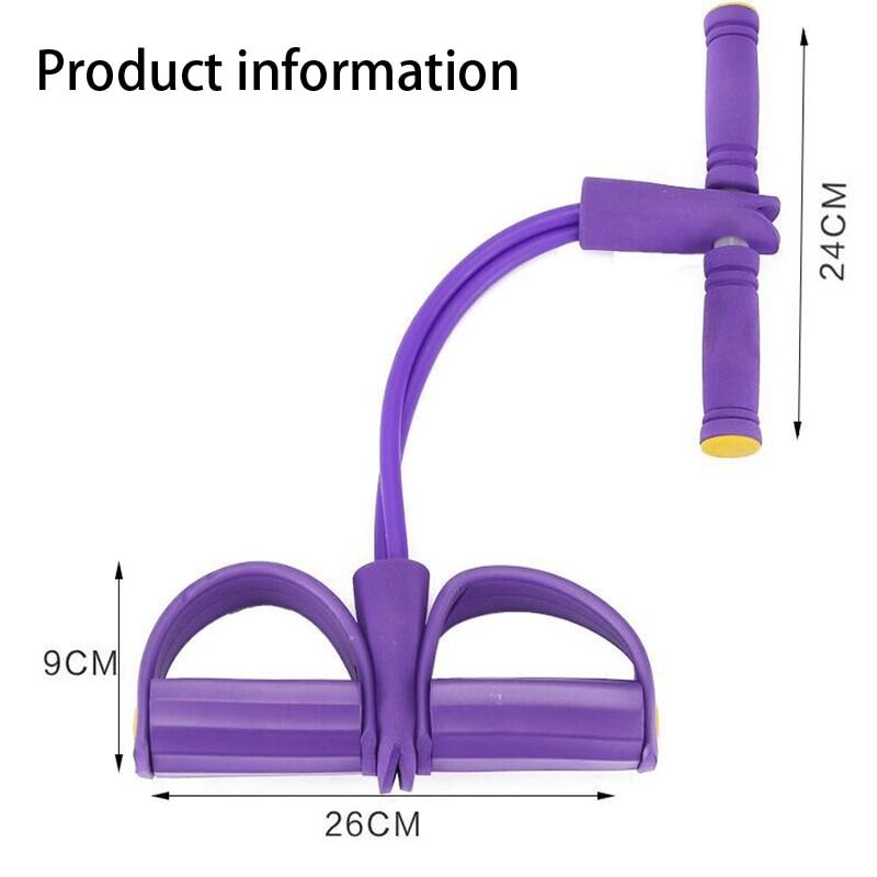 4 Resistance Bands Fitness Elastic Pull Ropes Exerciser Belly Home Gym Sport Elastic Bands for Workout Fitness Equipment