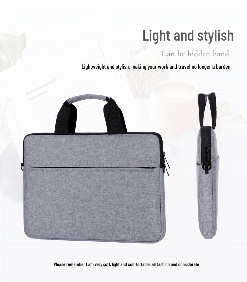 Fashionable Solid Color Laptop and iPad Handbag for Business Meetings