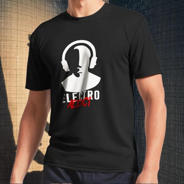 Men s and Women s T-shirts Electro Addict - White XL