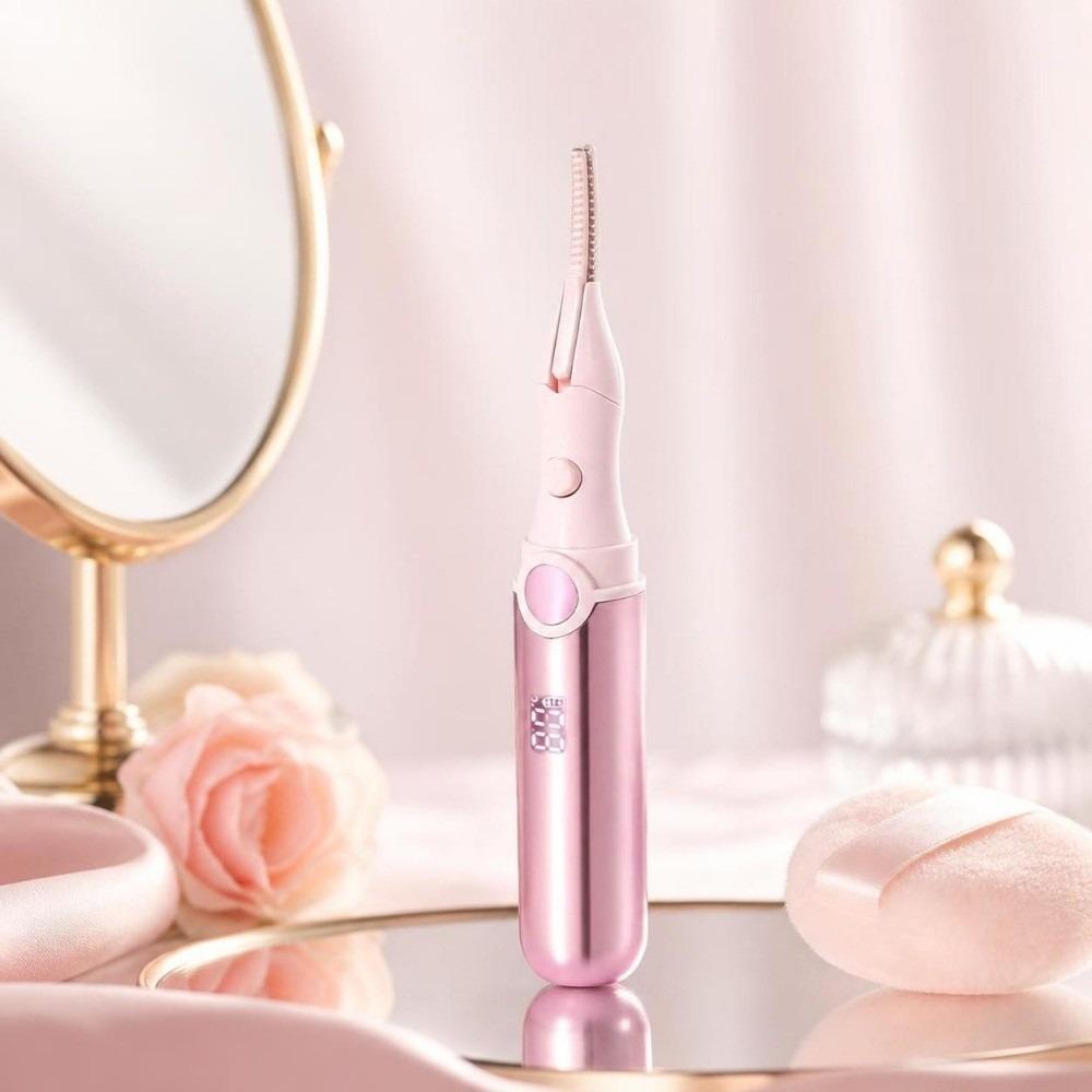 Lasting Curling Heated Eyelash Curler Wide Angle Rechargeable Eyelash Curler  Makeup Tool