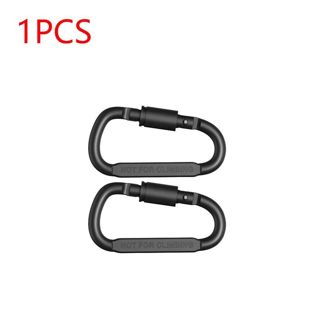 1-4PcsSurvival D-ring Locking Carabiner Clip Camping Mountaineering Buckle Multifunctional Hang Hook Buckle Hiking Backpack Tool
