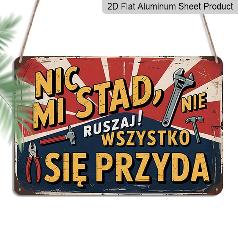 

2D Flat 1pc Polish Vintage Metal Sign, Aluminium Metal Wall Decor, DO NOT TOUCH MY CITY! Wall Art Decoration for Home, Farmhouse, Man Cave, Bar, Pub 20*30cm
