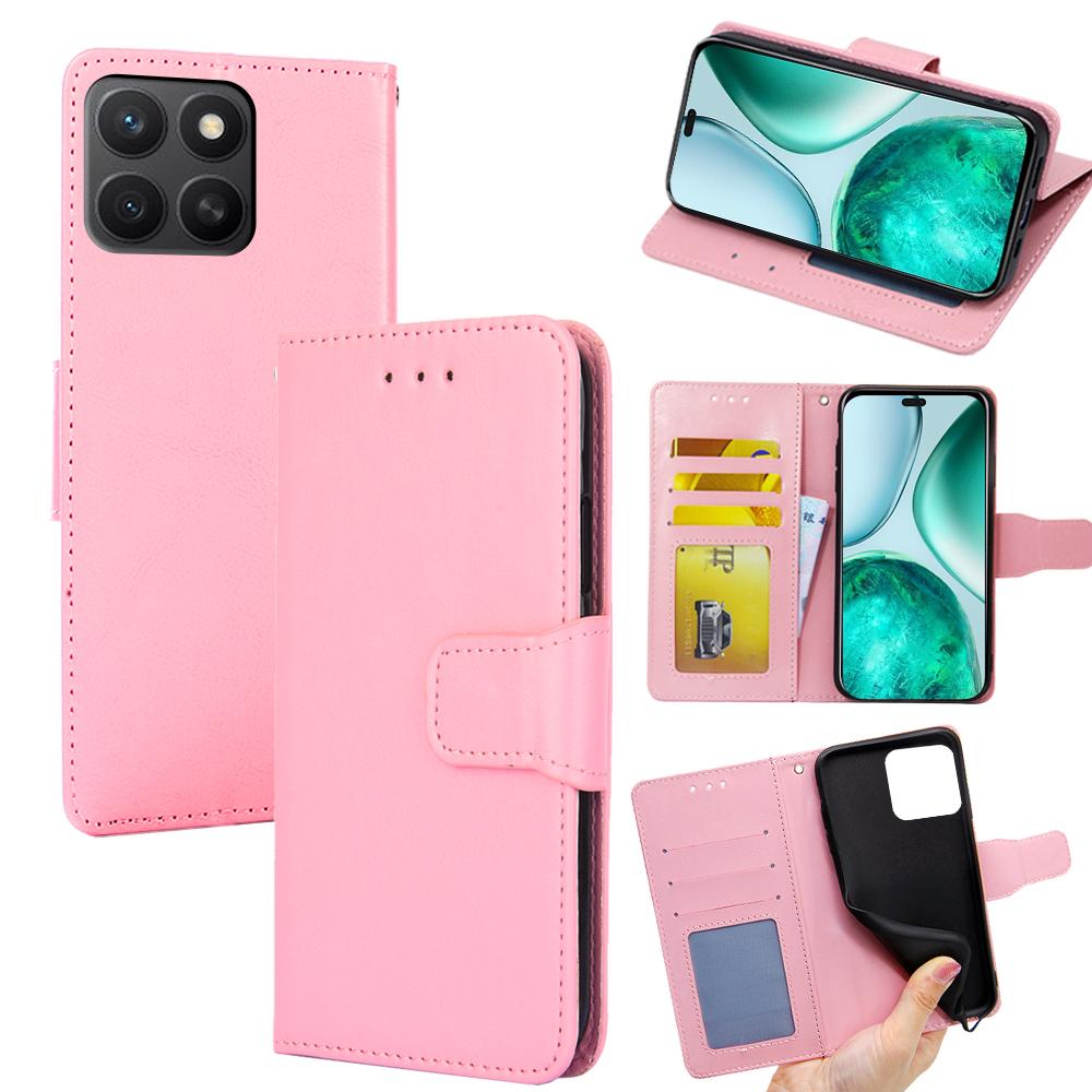 For Honor X8c 4G Case Wallet PU Leather + TPU Folding Stand Phone Cover