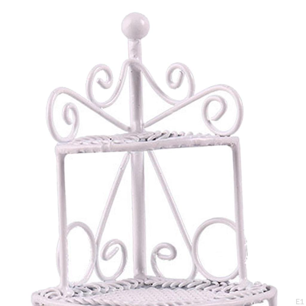 Doll House Miniature Shelf Accessories 3-Layer Storage Rack for Kitchen