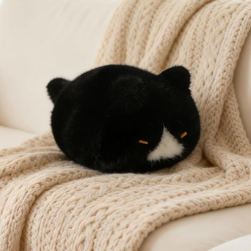 17cm Kawaii Katzenpuppen Süße Siamkatze Orange Katze Kuh Katze Plüschtiere Stofftiere Weiche Puppen Für Geburtstag Weihnachtsgeschenk black