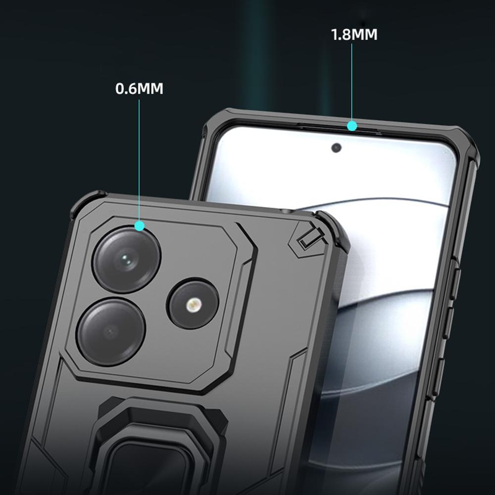 Finger Ring Rotating Kickstand Magnetic Cover For Xiaomi Redmi Note 14 Pro Plus 5G A4 A5 Turbo 4 14C Shockproof Armor Phone Case