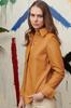 Tan Stylish Lambskin Women's Handmade Leather Shirt Genuine Soft Casual Formal