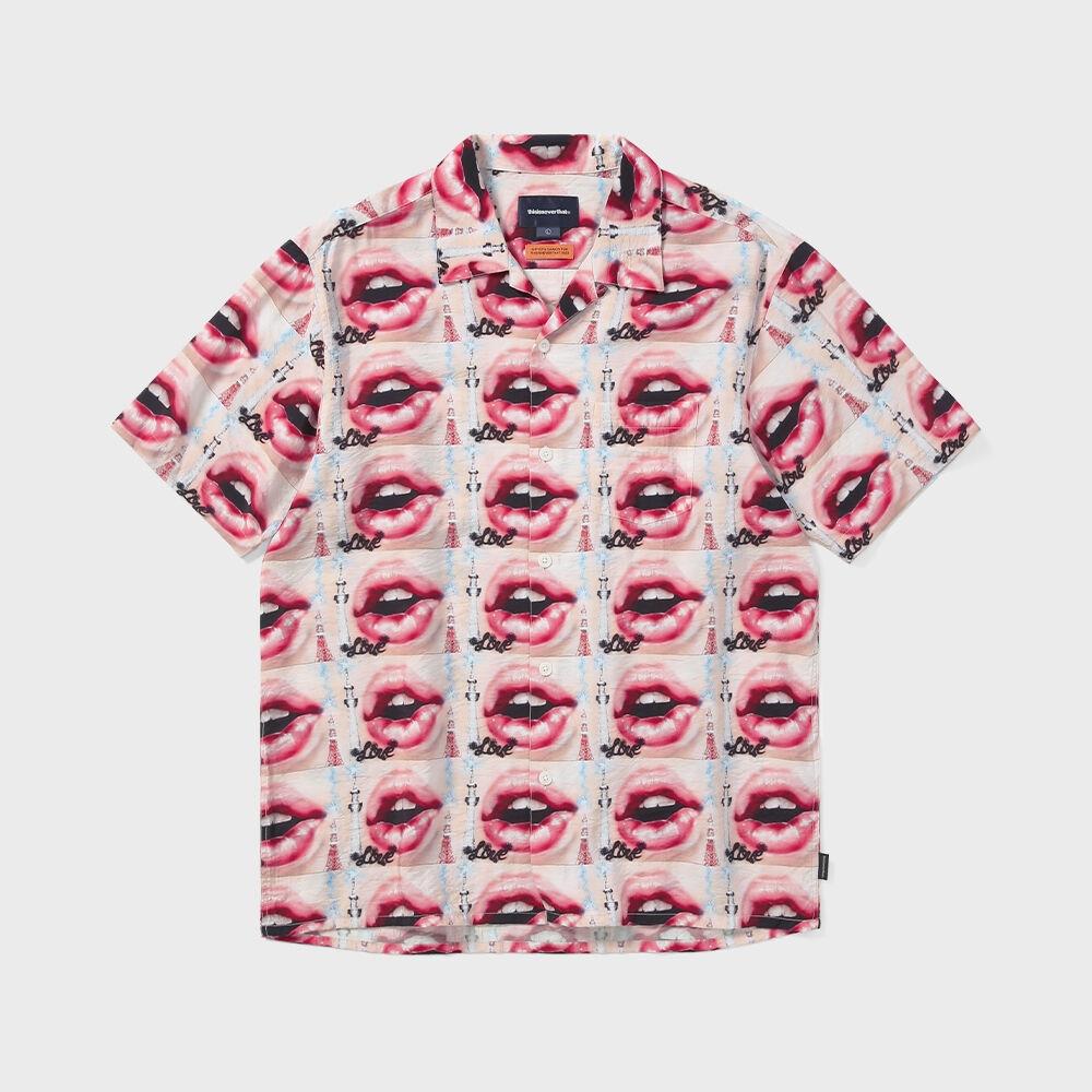 

ThIs Is Never That Lips Rayon Shirt Pink S