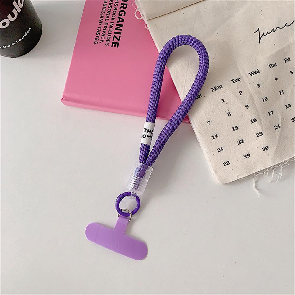 

Stylish Braided For Phone Lanyard Strap Hanging Chain Ring Cord With Patch Wrist Strap Phone Holder Detachable Rope Keychain