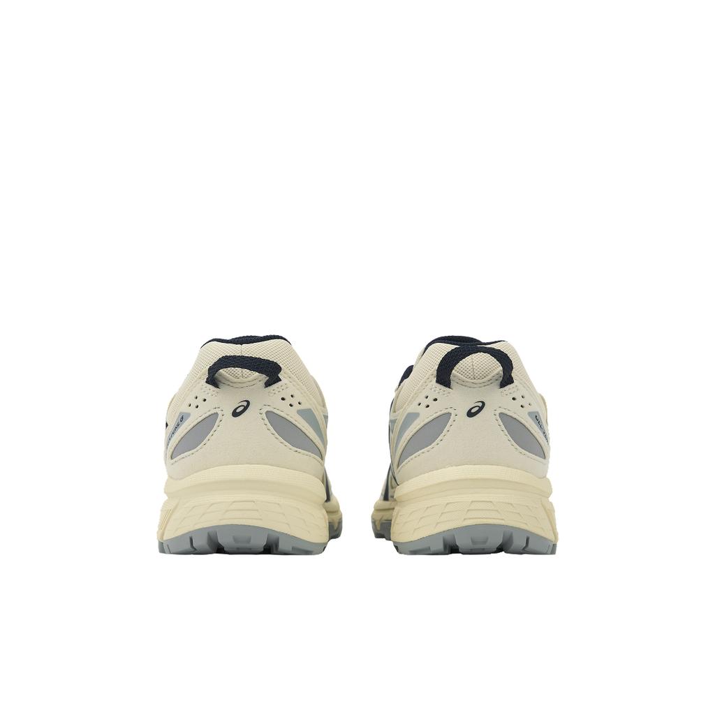 Asics Gel-Venture 6 Tecido Patchwork Couro Sintético Tênis de Corrida Cano Baixo Tênis de Corrida Unissex Branco Azul 1203A239-200