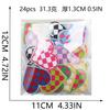 24 Pieces Racing Heart Embroidery Cloth Sticker Colored Love Patch Sticker Bag Decorative Plaid Peach Heart Embroidery Patch