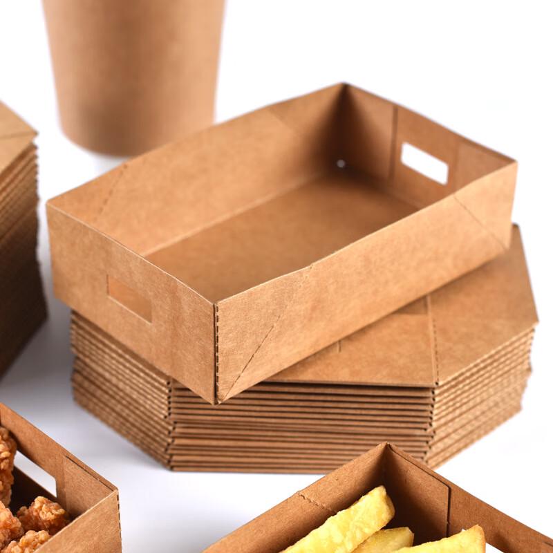 Knitterfreie Einweg-Frittierboxen aus Kraftpapier
