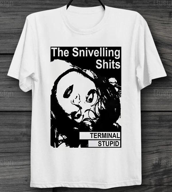 

The Snivelling Shits Terminal Stupid Rock Trendy T-Shirt Top gift S