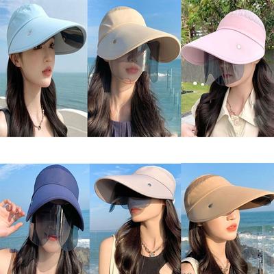 Cap Female Summer Hat Sunscreen Sunglasses Empty Top Hat Anti-UV Beach Hat Sports Cap Sun Hats