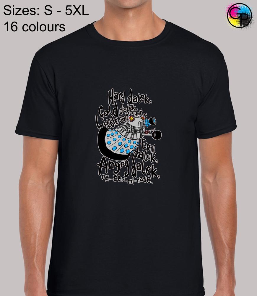 

Hard Dalek UK TV Drama Show Inspired Novelty Regular Fit T-Shirt Top Tee for Men 3XL