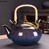 Keramisk tekanna med stor kapacitet Enkel kanna Handhållen tekanna Tekanna Teinfuser Filterkanna Eftermiddagste Bryggredskap