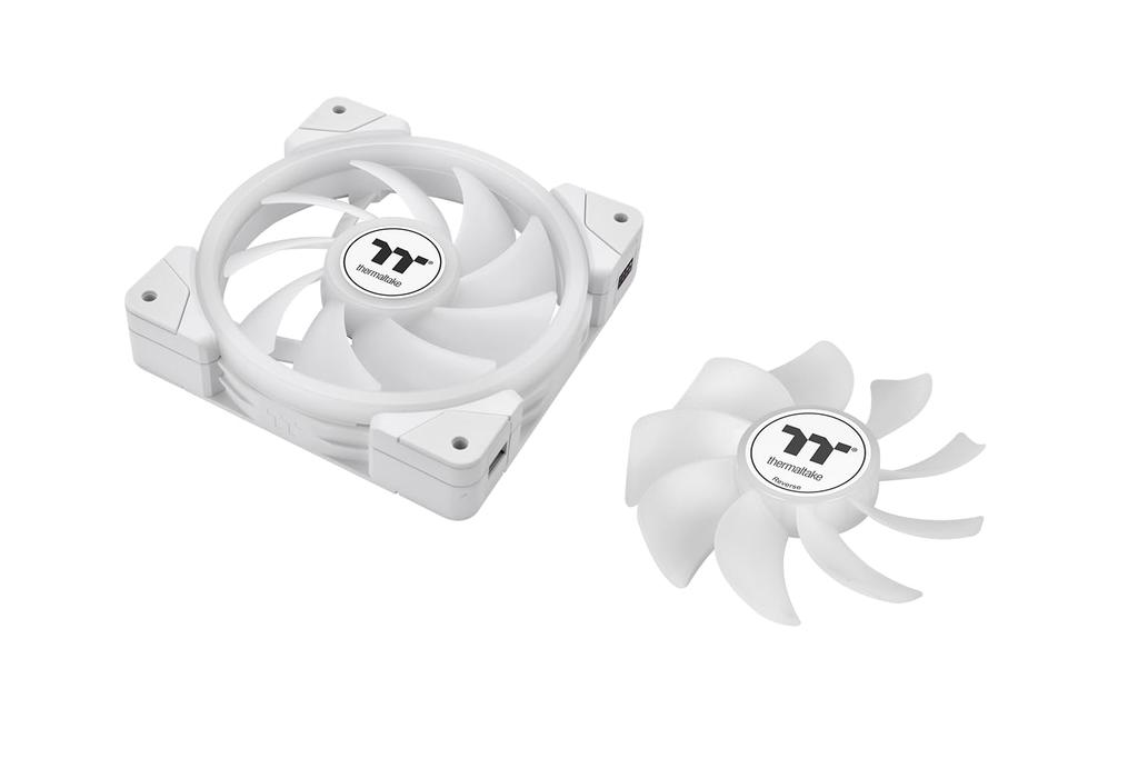 Thermaltake SWAFAN EX14 ARGB Bílý TT Premium Edition Magnetický 140mm ARGB Ventilátor do PC skříně FN2007 3-balení CL-F170-PL14SW-A