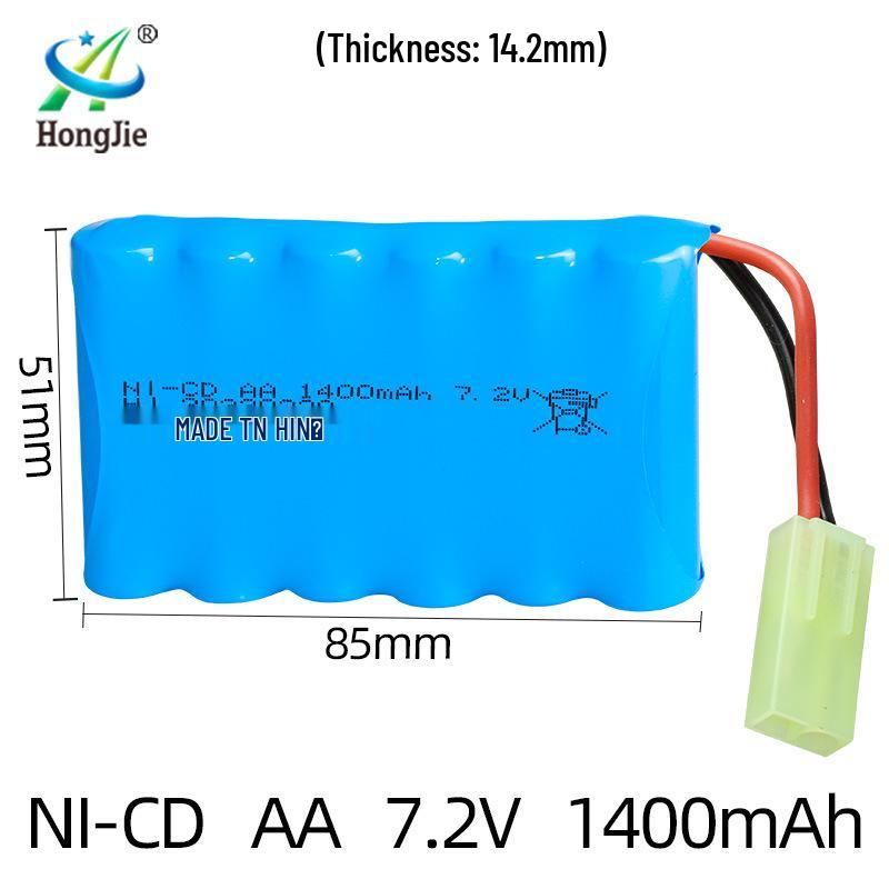 7.2V 1400mAh NiCd AA Rechargeable Battery Pack for RC Cars