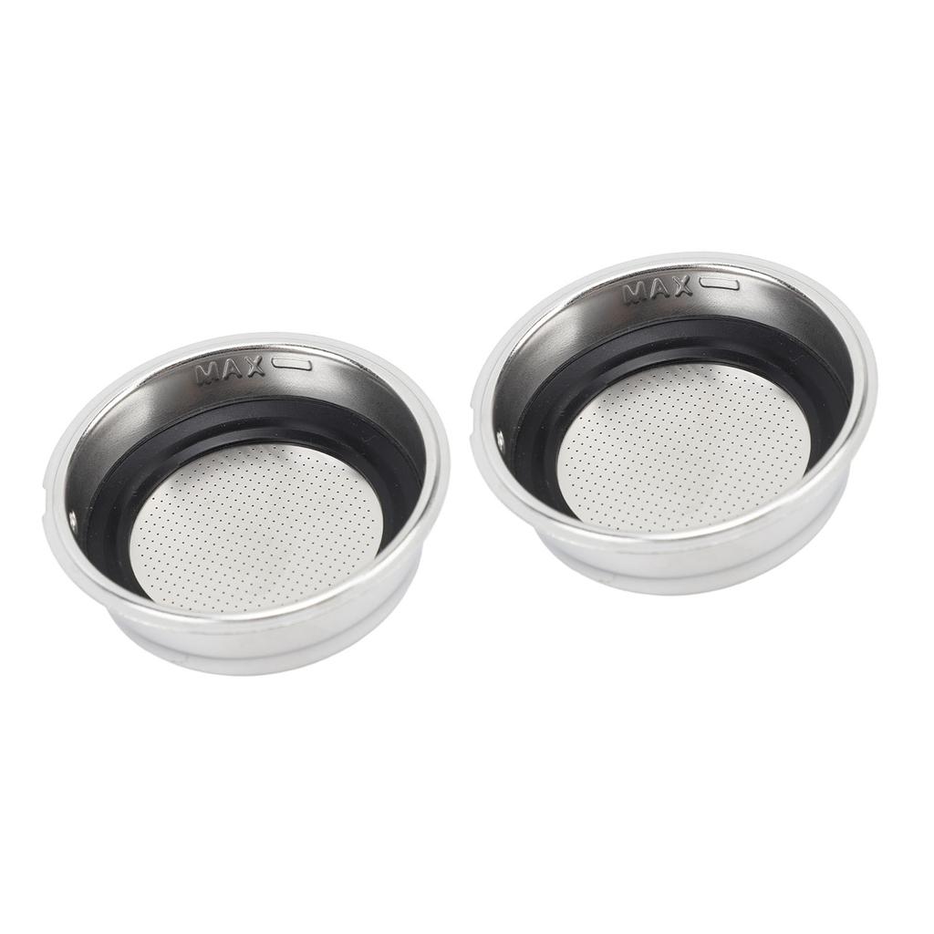 51mm Filter Basket Reusable Stainless Steel Portafilter Basket for Delonghi Semi Automatic Coffee