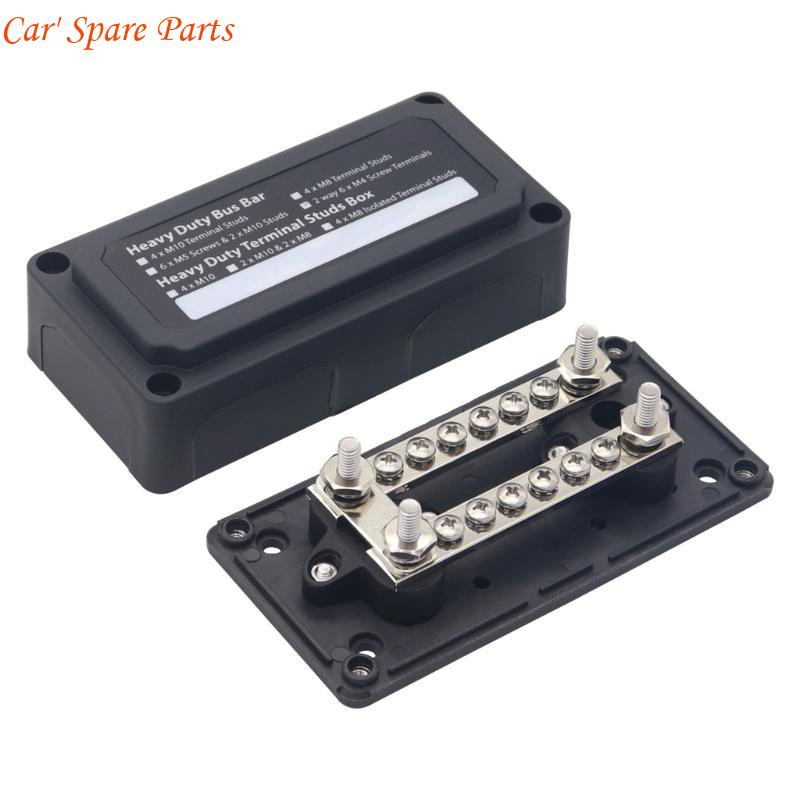 Y4UA Heavy Duty Power Distribution Block 100A Module Design for Car & Boat Durable