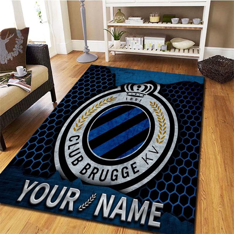 Club Brugge KV Custom Name Carpet Rug for Living Room Bedroom Home Sofa Decoration,Kids play Non-slip Floor Mat