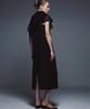 Umamung Crinkled Cotton Barrel Silhouette Dresses_Black