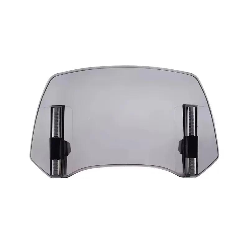 For Universal Adjustable Spoiler Clamp-On Windscreen Deflector Motorcycle Windshield Extension