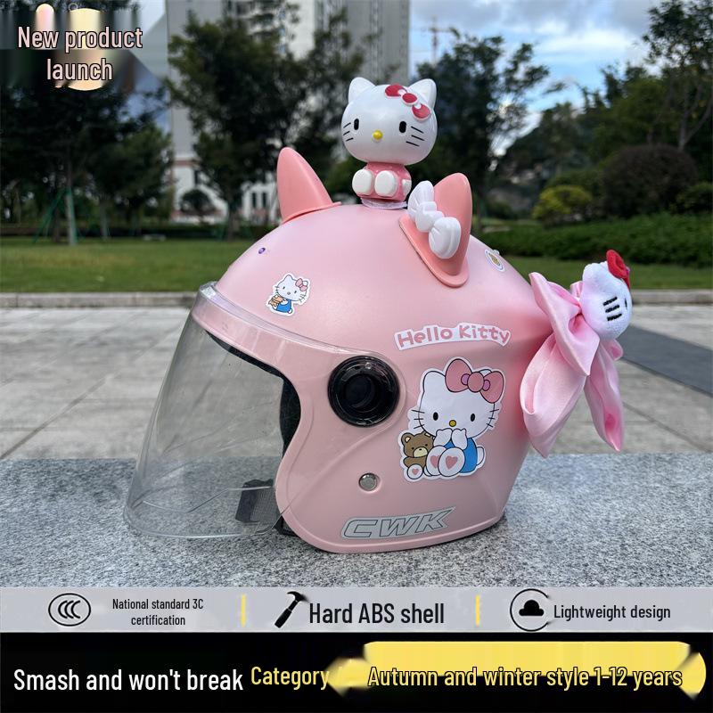 3C-zertifizierter Kinderhelm mit Cartoon-Motiven für alle Jahreszeiten – warm und sicher