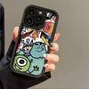 Monster applies to Apple 15 mobile phone case 14 days eye ladder 13 silicone iPhone12 protection soft case 11 all-inclusive xr