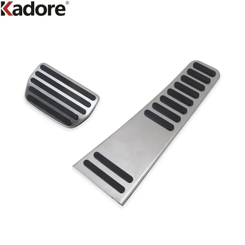 Car Brake Accelerator Fuel Pedal Cover For Volvo XC60 XC90 S90 V90 2018 Stainless Steel Foot Pedal Pads Accessories