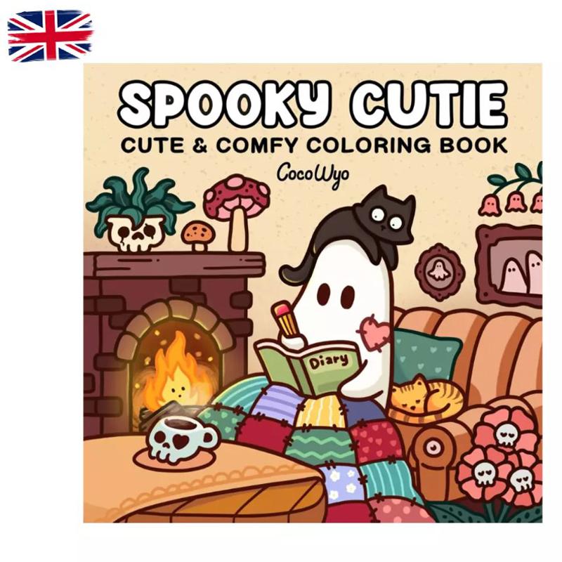 Gruseliges Cutie-Malbuch für Erwachsene und Jugendliche mit entzückenden, gruseligen Kreaturen in gemütlichen Hygge-Momenten zur Entspannung