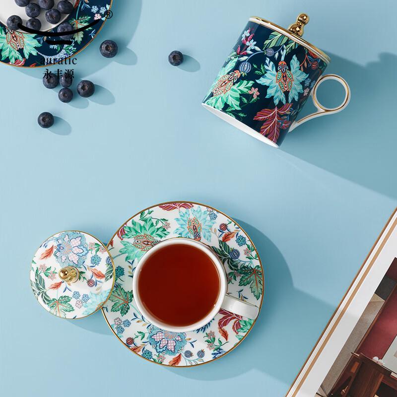 Yongfengyuan Happiness Garden Retro Ceramic Tea Cup Gift Set