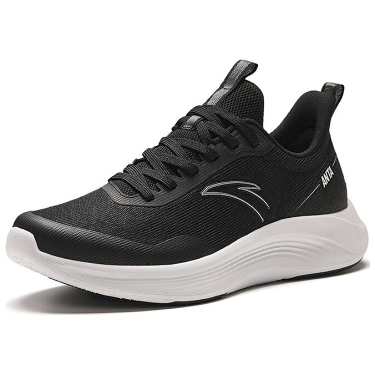 New Anta Nebula Shock Absorbing, Non Slip, Wear Resistant, Breathable And Lightweight Low Top Running Shoes Men's Black 912425521-2