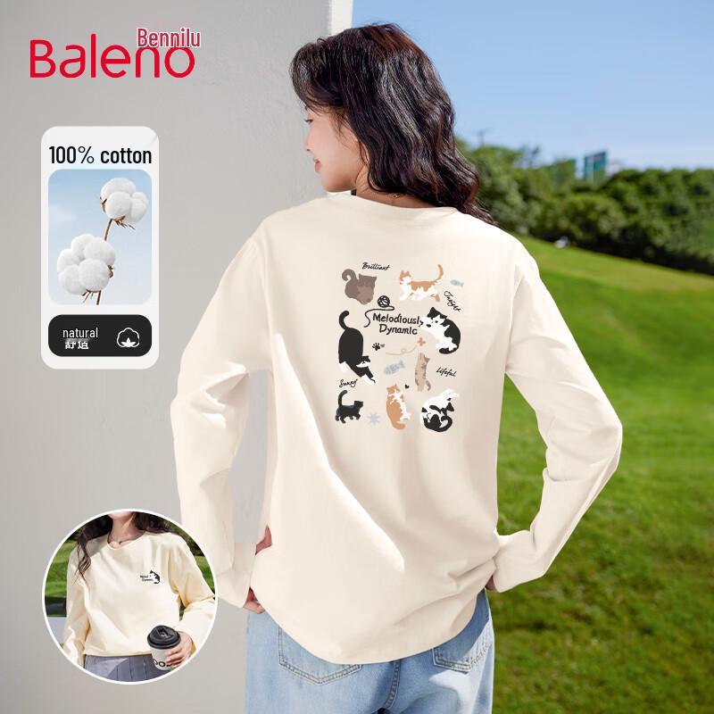 Женская футболка Baleno с длинным рукавом, 200 г, из чистого хлопка 33