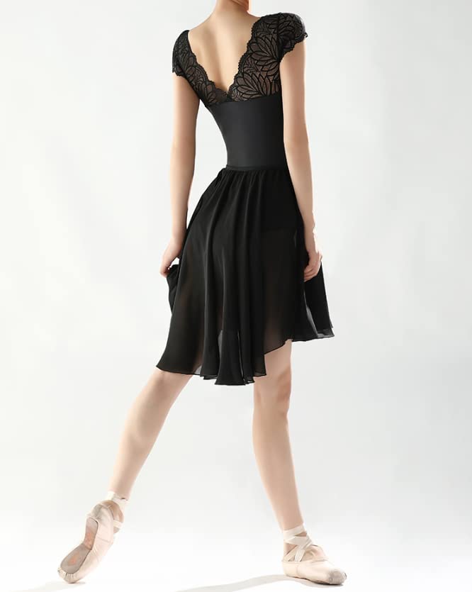 ProDance Black Simple and Stylish Ballet Leotard PLHA020N Half-Cup (S)