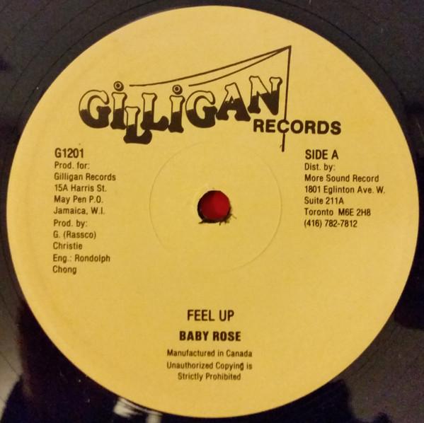 

12inch Record BABY ROSE Feel Up G1201 Gilligan Record Canada Reggae Ska Dub Used