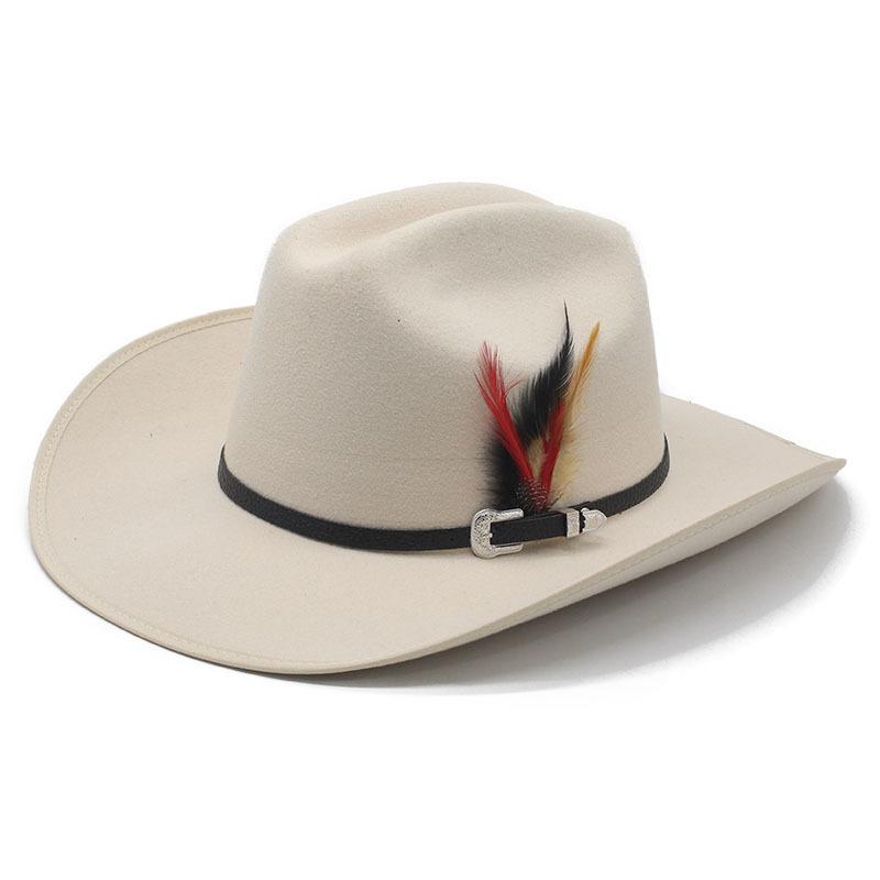 Herbst Winter Herren S Western Cowboyhut Ein Gipfel Oberseite Kamelhut